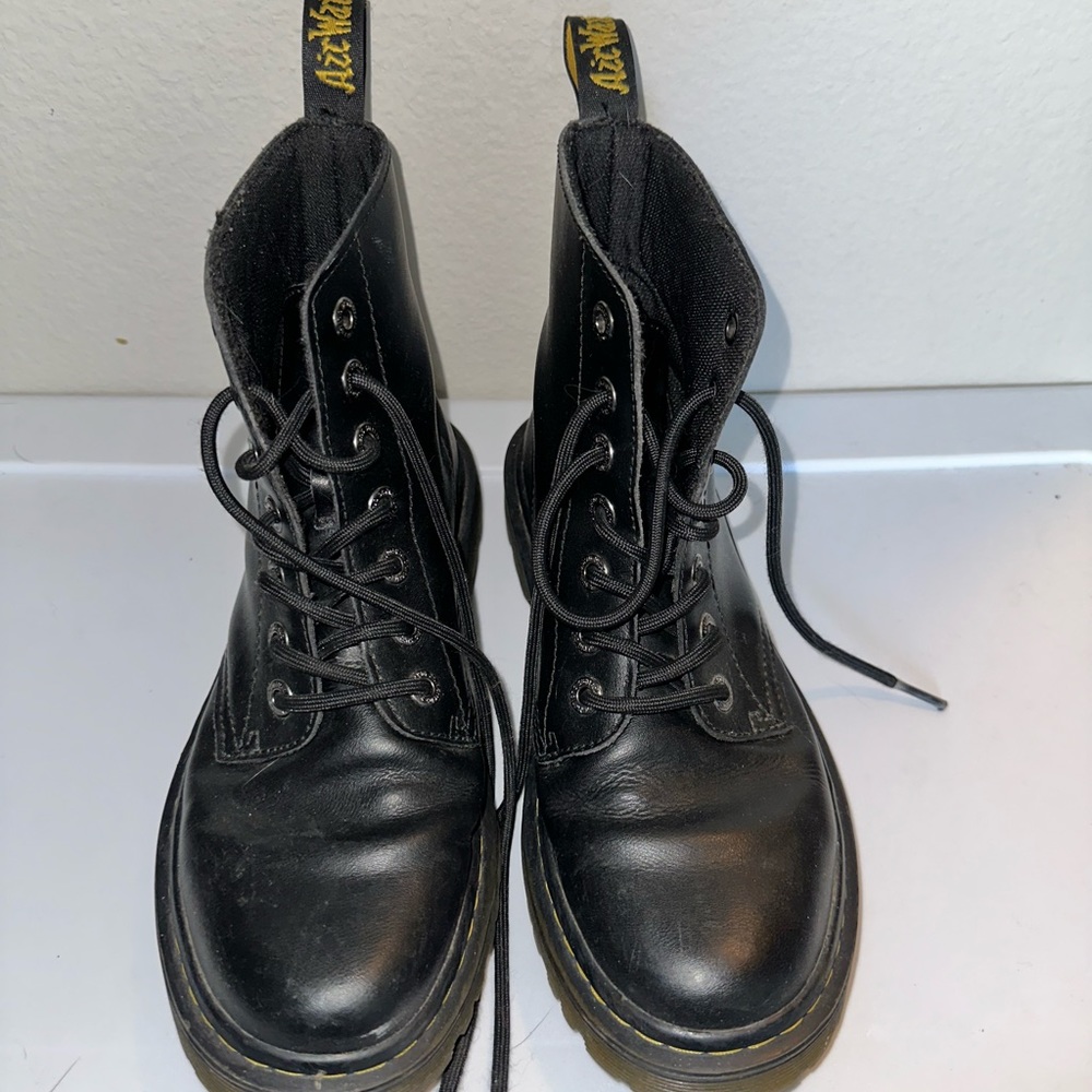 Dr. Martens Black Leather Boots